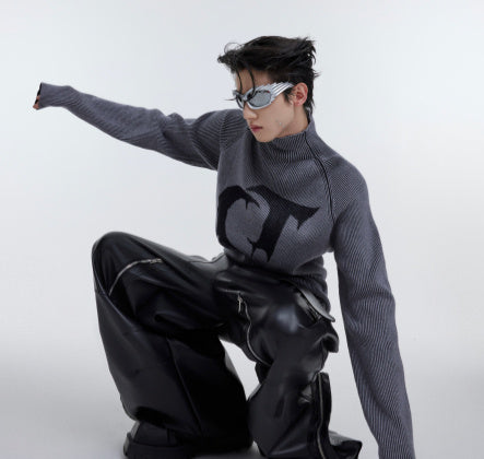 Fabric Pit Collar Stand Knit Base