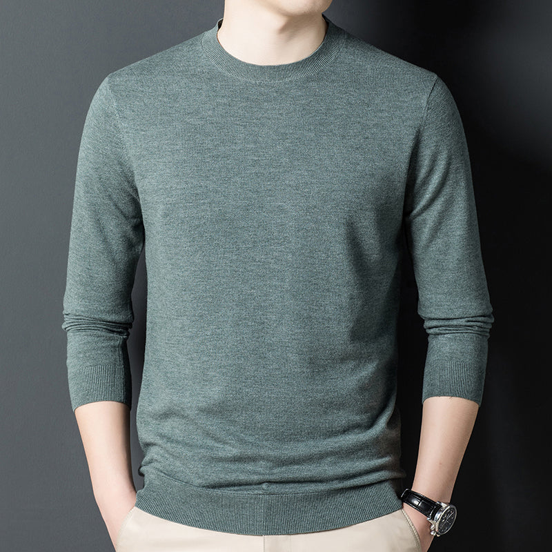 Men's Fashion Casual Pure Cashmere Knitted Bottoming Shirt