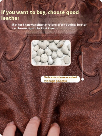 American Style Men's Casual Flight Suit Genuine Leather Jacket